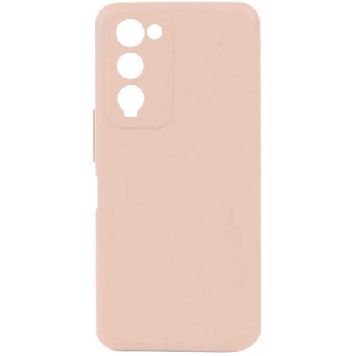 Tecno Camon 18T Kılıf Silikon Mat Esnek Kamera Korumalı Biye Kapak - Pudra