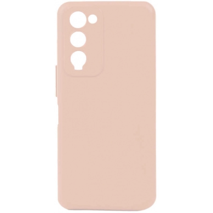 Tecno Camon 18T Kılıf Silikon Mat Esnek Kamera Korumalı Biye Kapak - Pudra