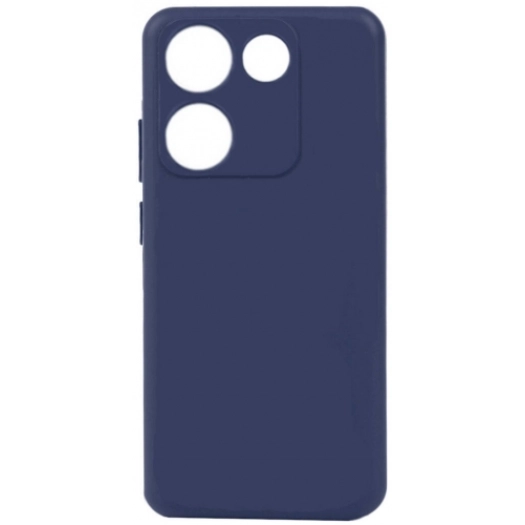 Tecno Camon 20 Kılıf Silikon Mat Esnek Kamera Korumalı Biye Kapak - Lacivert