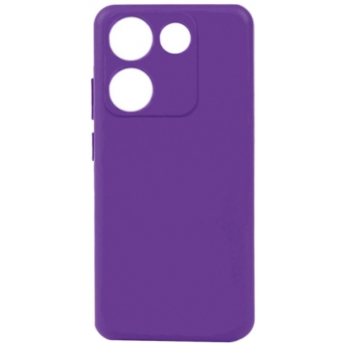 Tecno Camon 20 Kılıf Silikon Mat Esnek Kamera Korumalı Biye Kapak - Mor