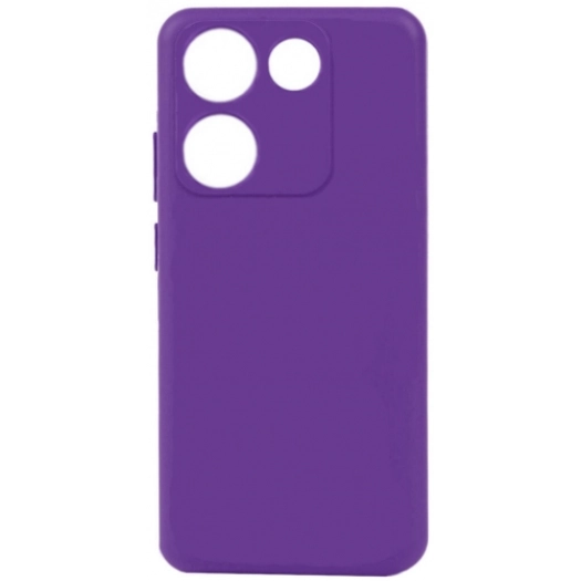 Tecno Camon 20 Kılıf Silikon Mat Esnek Kamera Korumalı Biye Kapak - Mor