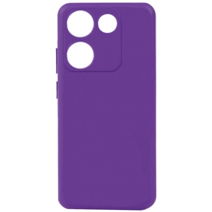 Tecno Camon 20 Kılıf Silikon Mat Esnek Kamera Korumalı Biye Kapak - Mor