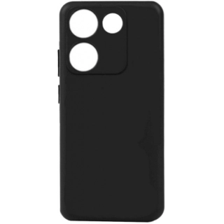 Tecno Camon 20 Kılıf Silikon Mat Esnek Kamera Korumalı Biye Kapak - Siyah