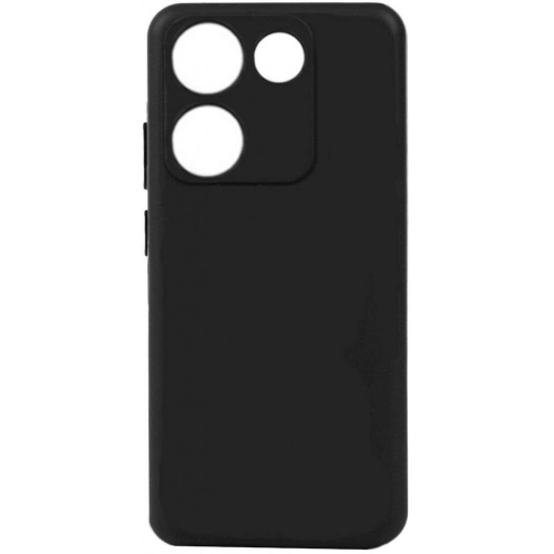 Tecno Camon 20 Kılıf Silikon Mat Esnek Kamera Korumalı Biye Kapak - Siyah