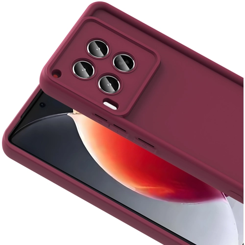 Tecno Camon 30 ile Uyumlu Kılıf Kamera Korumalı Silikon Ananas Kapak - Mürdüm