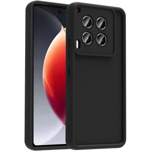 Tecno Camon 30 ile Uyumlu Kılıf Kamera Korumalı Silikon Ananas Kapak - Siyah