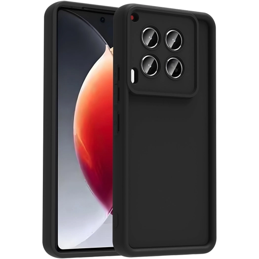 Tecno Camon 30 ile Uyumlu Kılıf Kamera Korumalı Silikon Ananas Kapak - Siyah