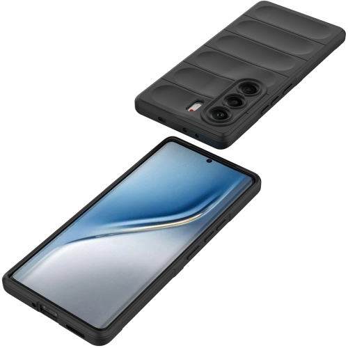 Tecno Camon 40 Pro Kılıf Esnek TPU Oyuklu Arka Yüzey Tasarımlı Zore Etnik Silikon Kapak - Koyu Yeşil