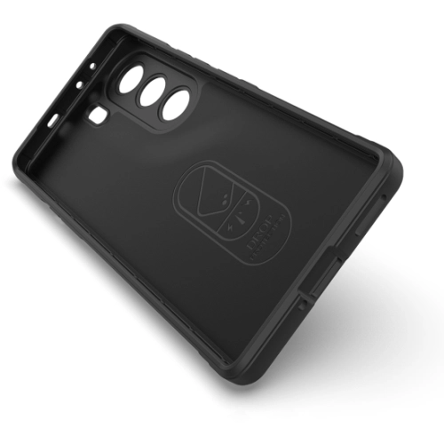 Tecno Camon 40 Pro Kılıf Esnek TPU Oyuklu Arka Yüzey Tasarımlı Zore Etnik Silikon Kapak - Lacivert