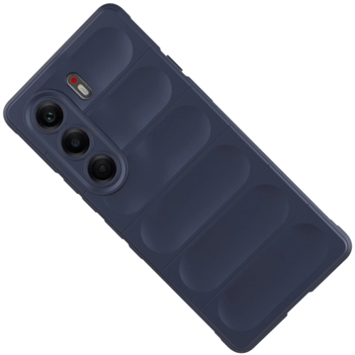 Tecno Camon 40 Pro Kılıf Esnek TPU Oyuklu Arka Yüzey Tasarımlı Zore Etnik Silikon Kapak - Siyah