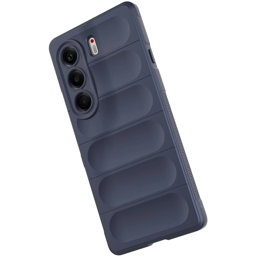 Tecno Camon 40 Pro Kılıf Esnek TPU Oyuklu Arka Yüzey Tasarımlı Zore Etnik Silikon Kapak - Siyah