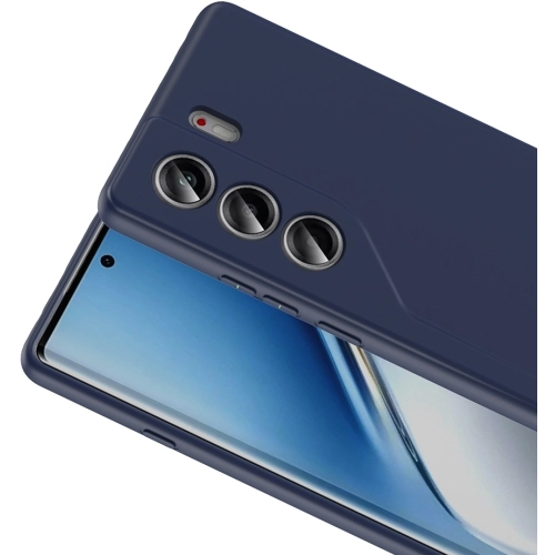 Tecno Camon 40 Pro Kılıf İçi Kadife Mat Mara Lansman Silikon Kapak - Lacivert