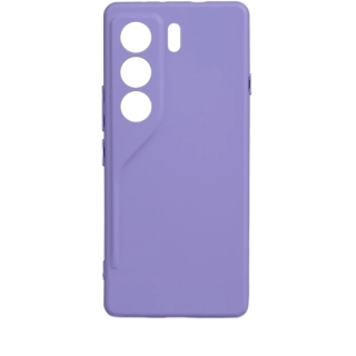 Tecno Camon 40 Pro Kılıf Silikon Mat Esnek Kamera Korumalı Biye Kapak - Lila