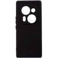 Tecno Phantom X2 Pro Kılıf Silikon Mat Esnek Kamera Korumalı Biye Kapak - Siyah
