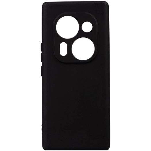 Tecno Phantom X2 Pro Kılıf Silikon Mat Esnek Kamera Korumalı Biye Kapak - Siyah