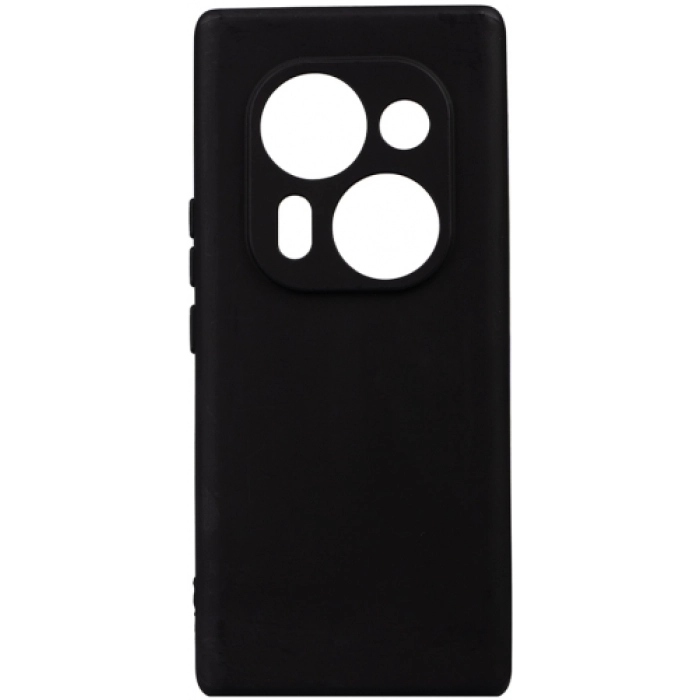 Tecno Phantom X2 Pro Kılıf Silikon Mat Esnek Kamera Korumalı Biye Kapak - Siyah