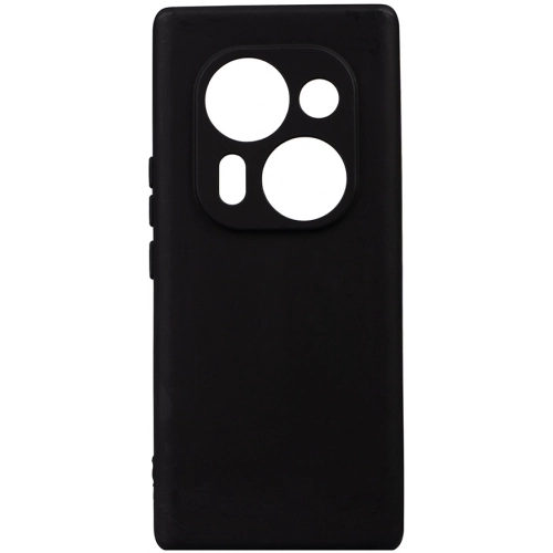 Tecno Phantom X2 Pro Kılıf Silikon Mat Esnek Kamera Korumalı Biye Kapak - Siyah