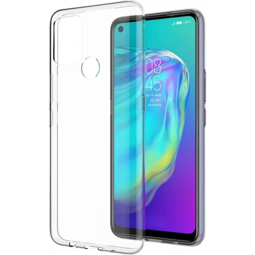 Tecno Pova Kılıf Kamera Korumalı Esnek Silikon Kapak - Şeffaf