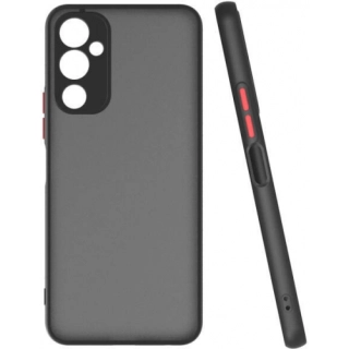 Tecno Pova Neo 2 Kılıf Kamera Korumalı Arkası Şeffaf Mat Silikon Kapak - Siyah