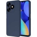 Tecno Spark 10 4G Kılıf İçi Kadife Mat Mara Lansman Silikon Kapak  - Lacivert
