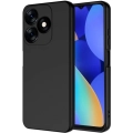 Tecno Spark 10 4G Kılıf İçi Kadife Mat Mara Lansman Silikon Kapak  - Siyah