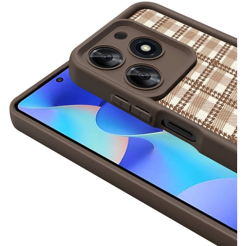 Tecno Spark 10 Pro Kılıf Kamera Korumalı Baskılı Arka Yüzey Klas Kapak - Beyaz