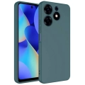 Tecno Spark 10 Pro Kılıf İçi Kadife Mat Yüzey Mara Lansman Kapak  - Koyu Yeşil
