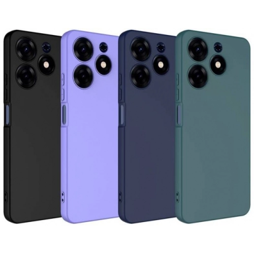 Tecno Spark 10 Pro Kılıf İçi Kadife Mat Yüzey Mara Lansman Kapak - Lacivert