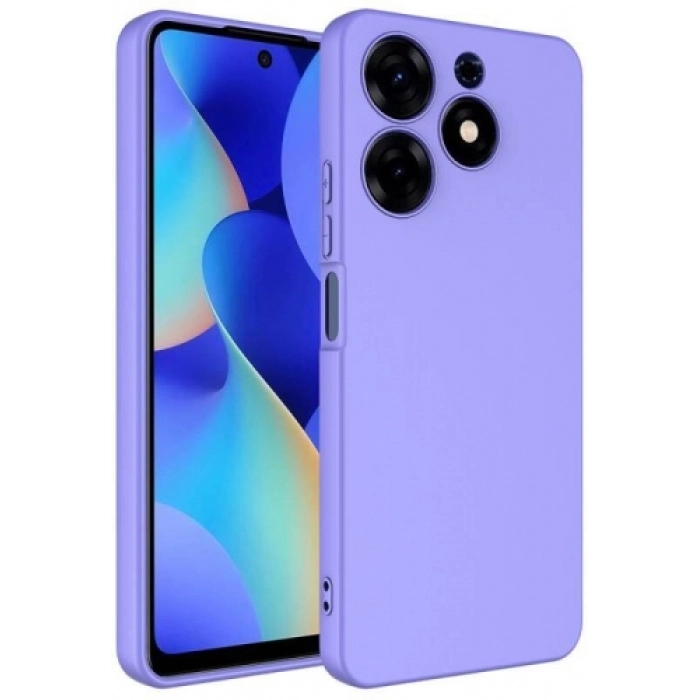Tecno Spark 10 Pro Kılıf İçi Kadife Mat Yüzey Mara Lansman Kapak  - Lila
