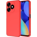 Tecno Spark 10C Kılıf İçi Kadife Mat Mara Lansman Silikon Kapak  - Kırmızı