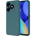 Tecno Spark 10C Kılıf İçi Kadife Mat Mara Lansman Silikon Kapak  - Koyu Yeşil