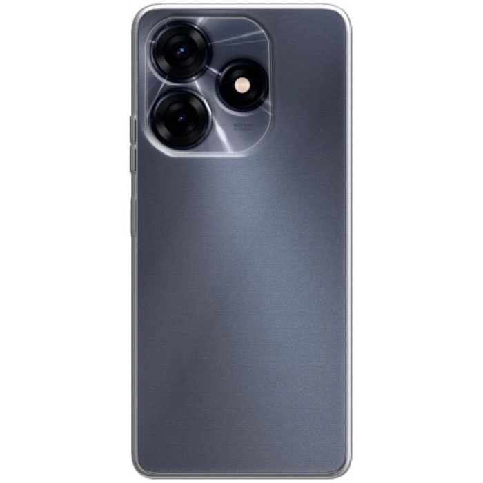 Tecno Spark 10C Kılıf Kamera Korumalı Esnek Silikon Kapak - Şeffaf