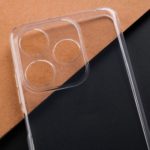 Tecno Spark 10C Kılıf Kamera Korumalı Esnek Silikon Kapak - Şeffaf