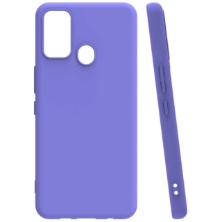 Tecno Spark 7 Kılıf Silikon Mat Esnek Kamera Korumalı Biye Kapak - Lila