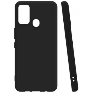 Tecno Spark 7 Kılıf Silikon Mat Esnek Kamera Korumalı Biye Kapak - Siyah