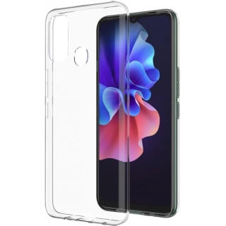 Tecno Spark 7T Kılıf Kamera Korumalı Esnek Silikon Kapak - Şeffaf