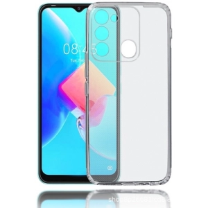 Tecno Spark 8C Kılıf Kamera Korumalı Esnek Silikon Kapak - Şeffaf