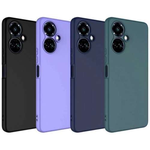 Tecno Spark 9 Pro Kılıf İçi Kadife Mat Yüzey Mara Lansman Kapak  - Lila