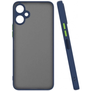 Tecno Spark 9T Kılıf Kamera Korumalı Arkası Şeffaf Mat Silikon Kapak - Lacivert