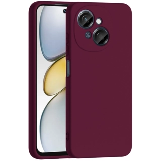 Tecno Spark Go 1 2025 Kılıf İçi Kadife Mat Mara Lansman Silikon Kapak  - Koyu Mor