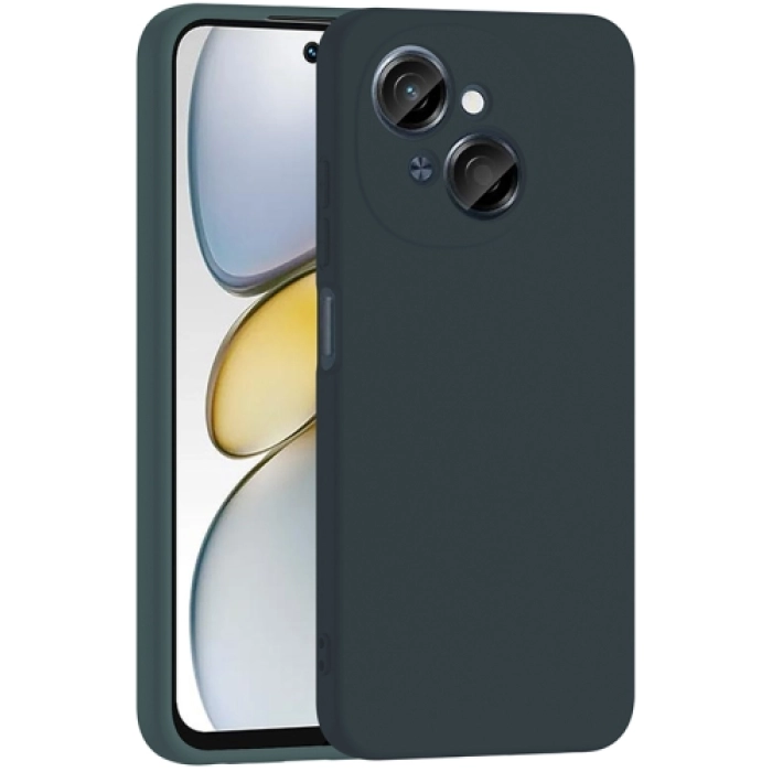 Tecno Spark Go 1 2025 Kılıf İçi Kadife Mat Mara Lansman Silikon Kapak  - Koyu Yeşil