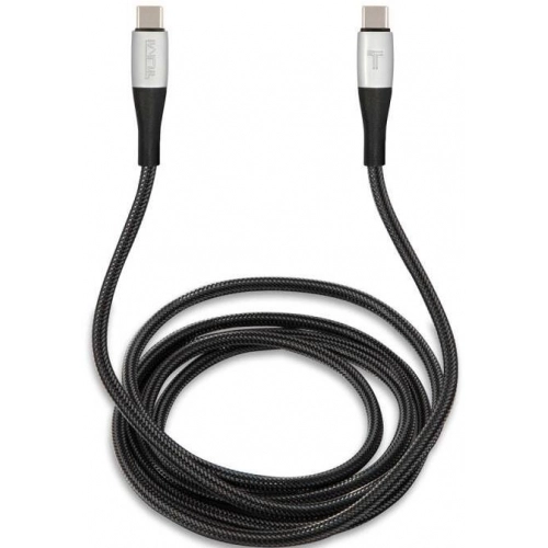 TUMI Hızlı Şarj Özellikli Naylon Örgü Tasarım Type-C To Type-C PD Kablo 1.5M - Siyah