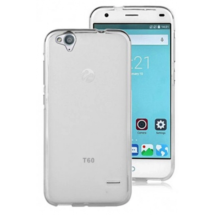 Turkcell T60 Kılıf Ultra İnce Kaliteli Esnek Silikon 0.2mm - Şeffaf