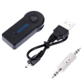 Universal Telefonlara Bluetooth Receiver Usb Aux Wireless Microfonlu Konuşma Özellikli Araç Kiti Telefon Müzik Dinleme - Siyah