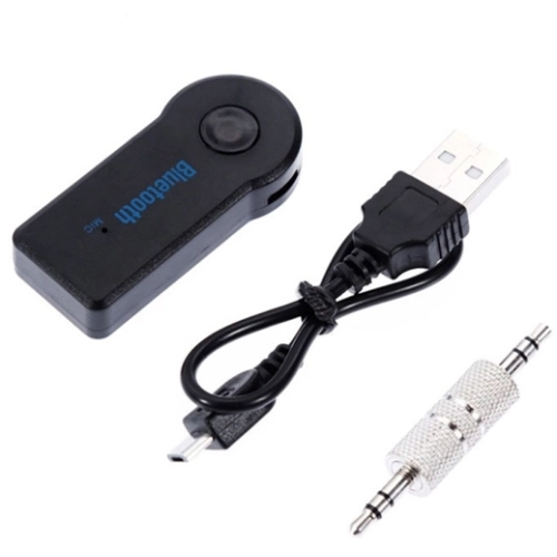 Universal Telefonlara Bluetooth Receiver Usb Aux Wireless Microfonlu Konuşma Özellikli Araç Kiti Telefon Müzik Dinleme - Siyah