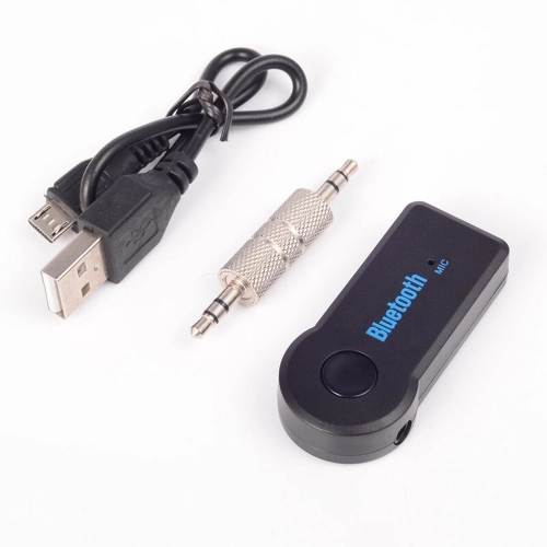 Universal Telefonlara Bluetooth Receiver Usb Aux Wireless Microfonlu Konuşma Özellikli Araç Kiti Telefon Müzik Dinleme - Siyah