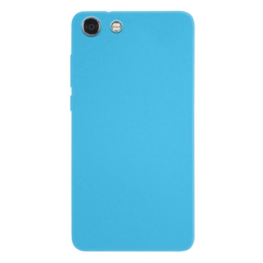 Vestel Venus V4 Kılıf İnce Soft Mat Renkli Esnek Silikon Kapak - Mavi