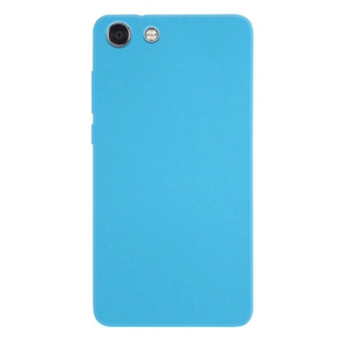 Vestel Venus V4 Kılıf İnce Soft Mat Renkli Esnek Silikon Kapak - Mavi