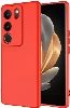 Vivo V29 5g Kılıf İçi Kadife Mat Mara Lansman Silikon Kapak  - Kırmızı