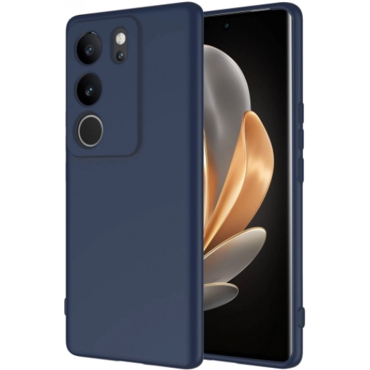 Vivo V29 5g Kılıf İçi Kadife Mat Mara Lansman Silikon Kapak  - Lacivert